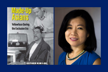 Esther Lee and the cover of her new book