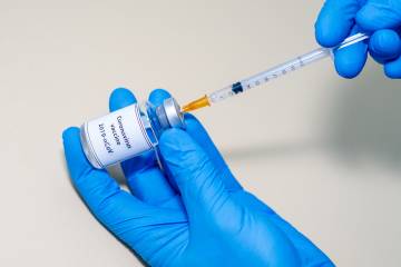 COVID vaccine at a Duke vaccination site.