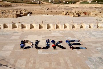 Duke student archeologists spell out 