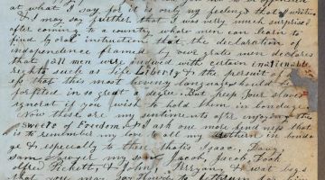1847 letter on Jacob Chile on freedom