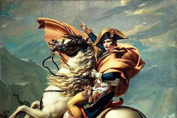 Napoleon crossing the Alps