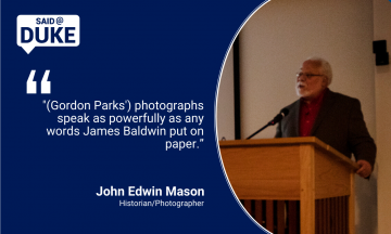“His photographs speak as powerfully as any words James Baldwin put on paper.” — Photographer/historian John Edwin Mason 