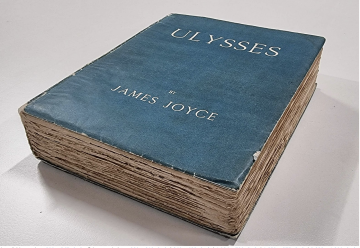 Duke Libraries copy of an early edition of Ulysses