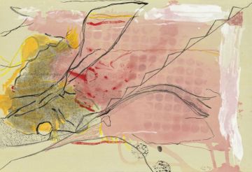 Weeping crabapple. by Helen Frankenthaler